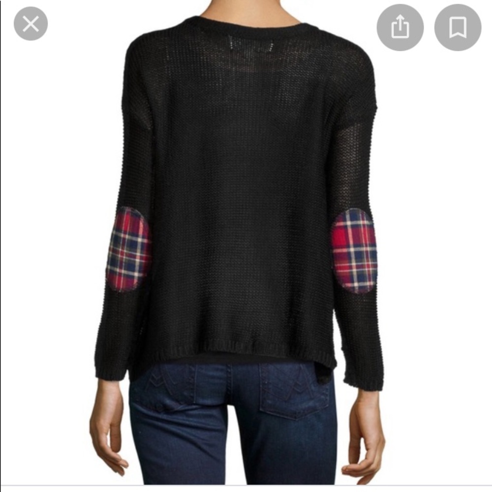 Vintage Havana• Elbow Batch Black Sweater